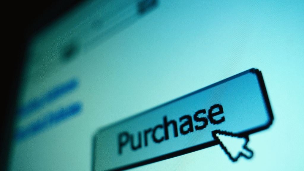 purchaseと書かれたボタン