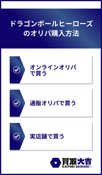 ドラゴンボールヒーローズのオリパ購入方法