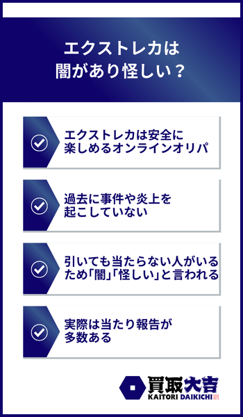 エクストレカは闇があり怪しい
